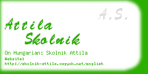 attila skolnik business card